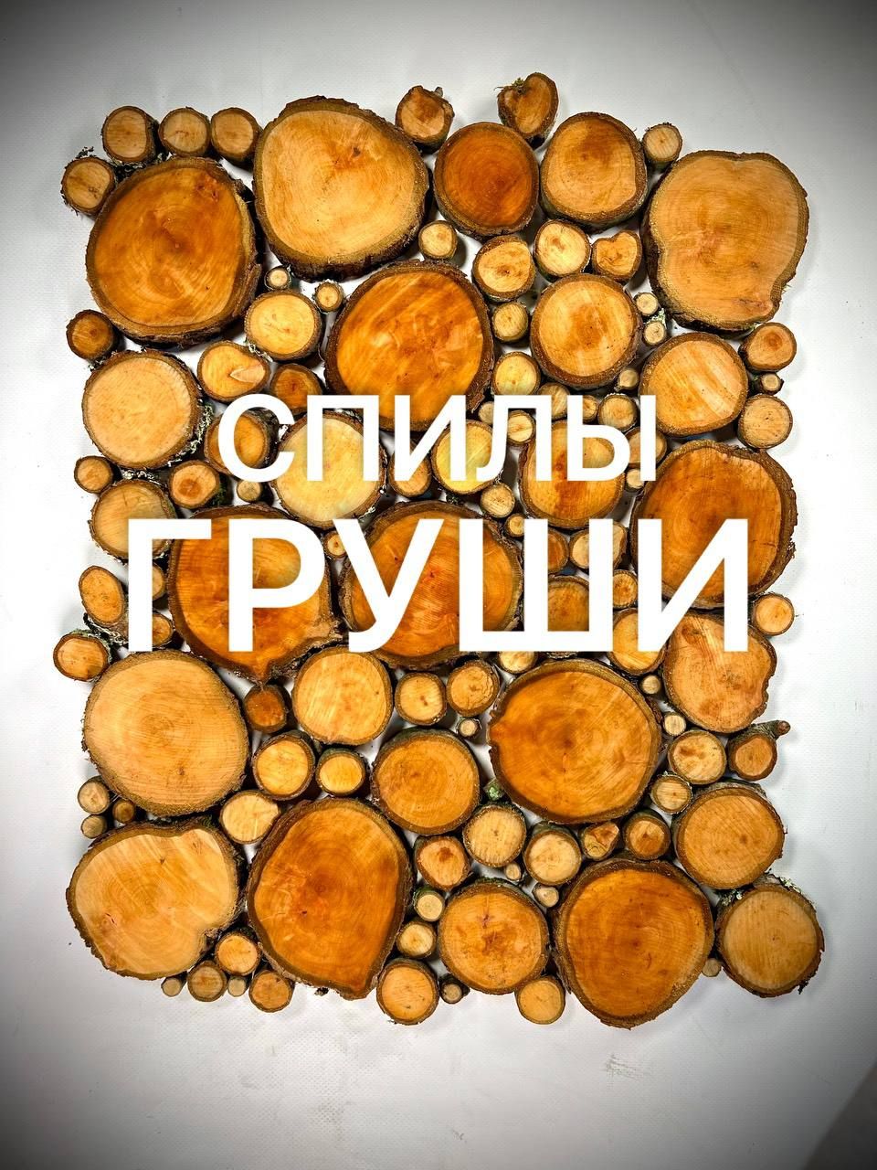 

Спилы дерева Груша 5-10 см 10шт