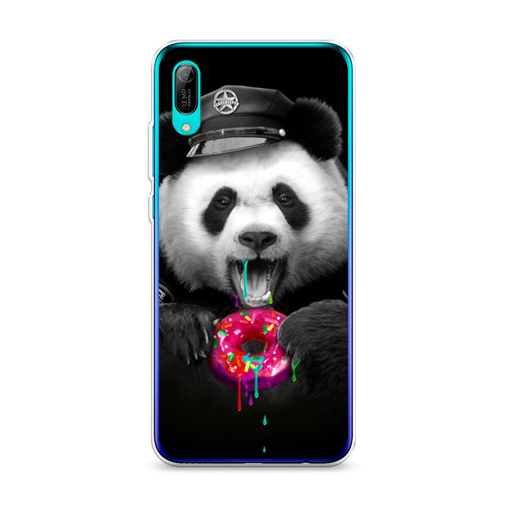 

Чехол Awog на Huawei Y6 Pro (Prime) 2019 "Панда police", Черный;белый;розовый, 68150-2