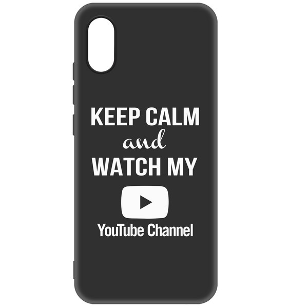 

Чехол-накладка Krutoff Silicone Case YouTube для Xiaomi Redmi 9A (черный)