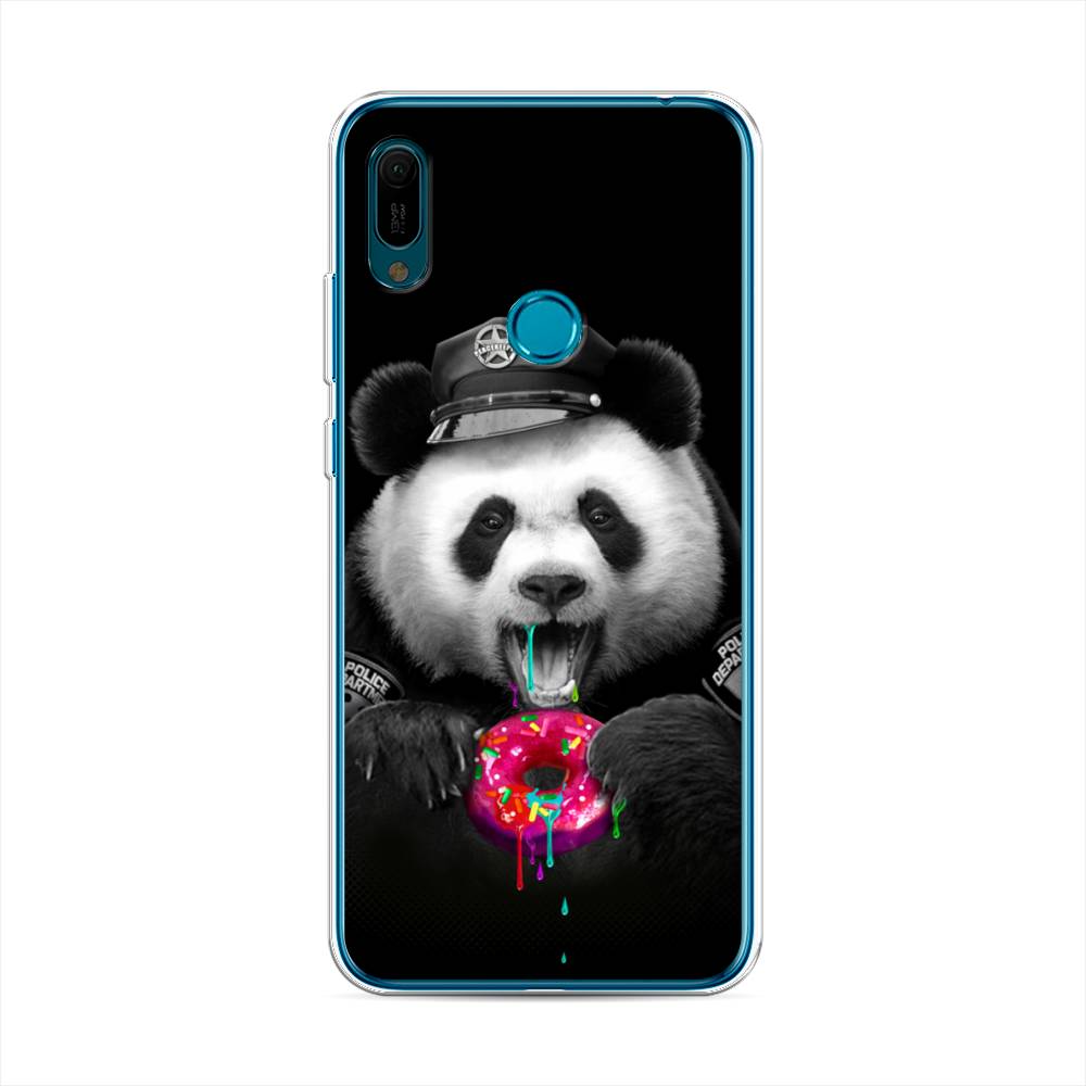 

Чехол Awog на Huawei Y6 2019 "Панда police", Черный;белый;розовый, 68650-2