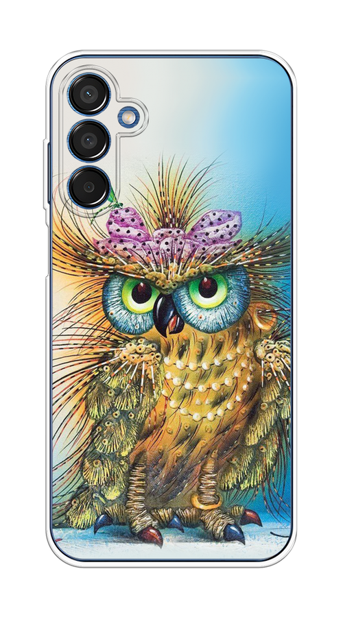 

Чехол на Samsung Galaxy M15 5G "Модная сова", Коричневый;голубой, 2109550-1