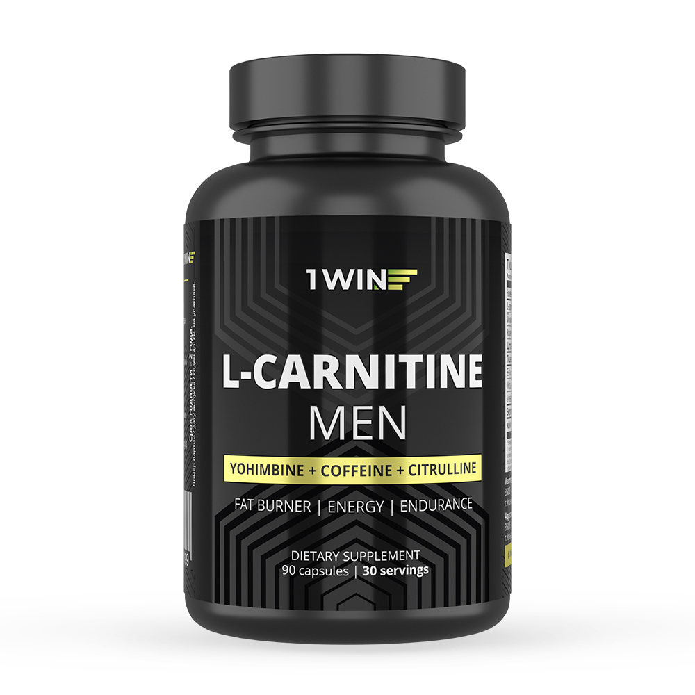 фото L-carnitine men 1win, 90 капсул, л-карнитин для мужчтн