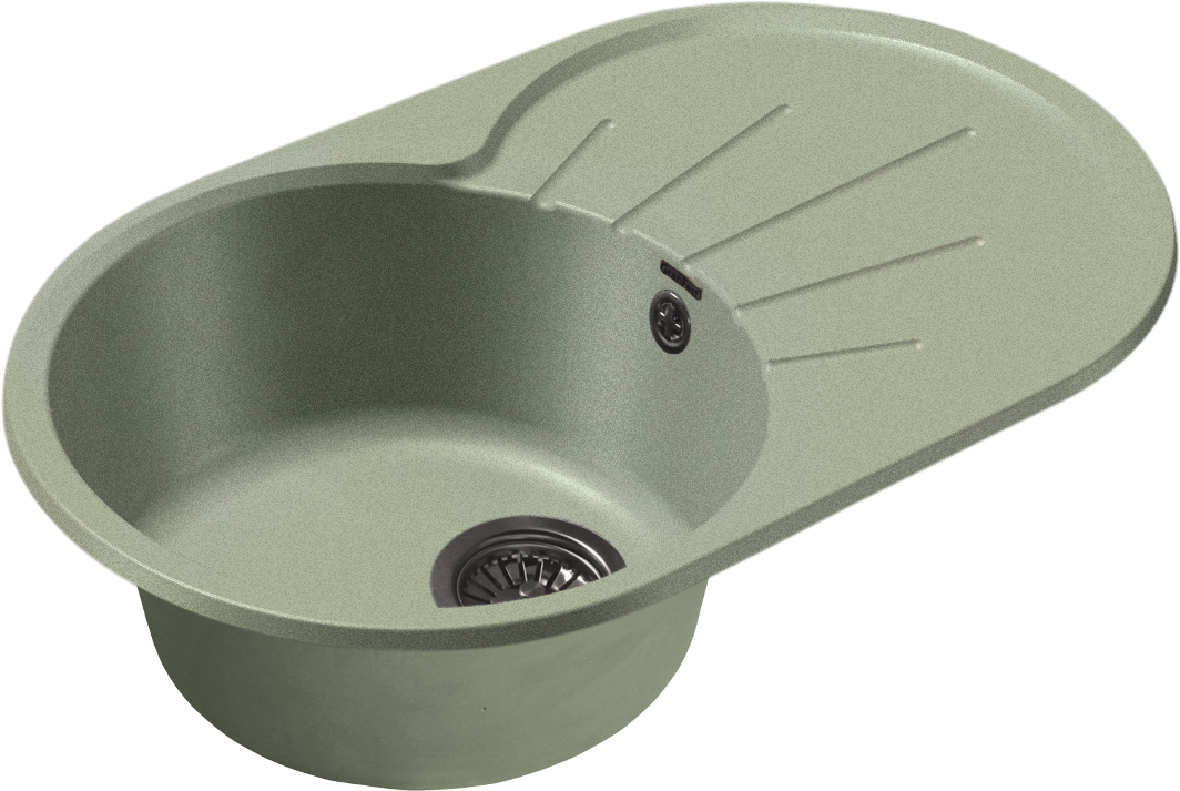 

GranFest Мойка кухонная GranFest Rondo R-750L салатовая, Rondo GF-R-750 L