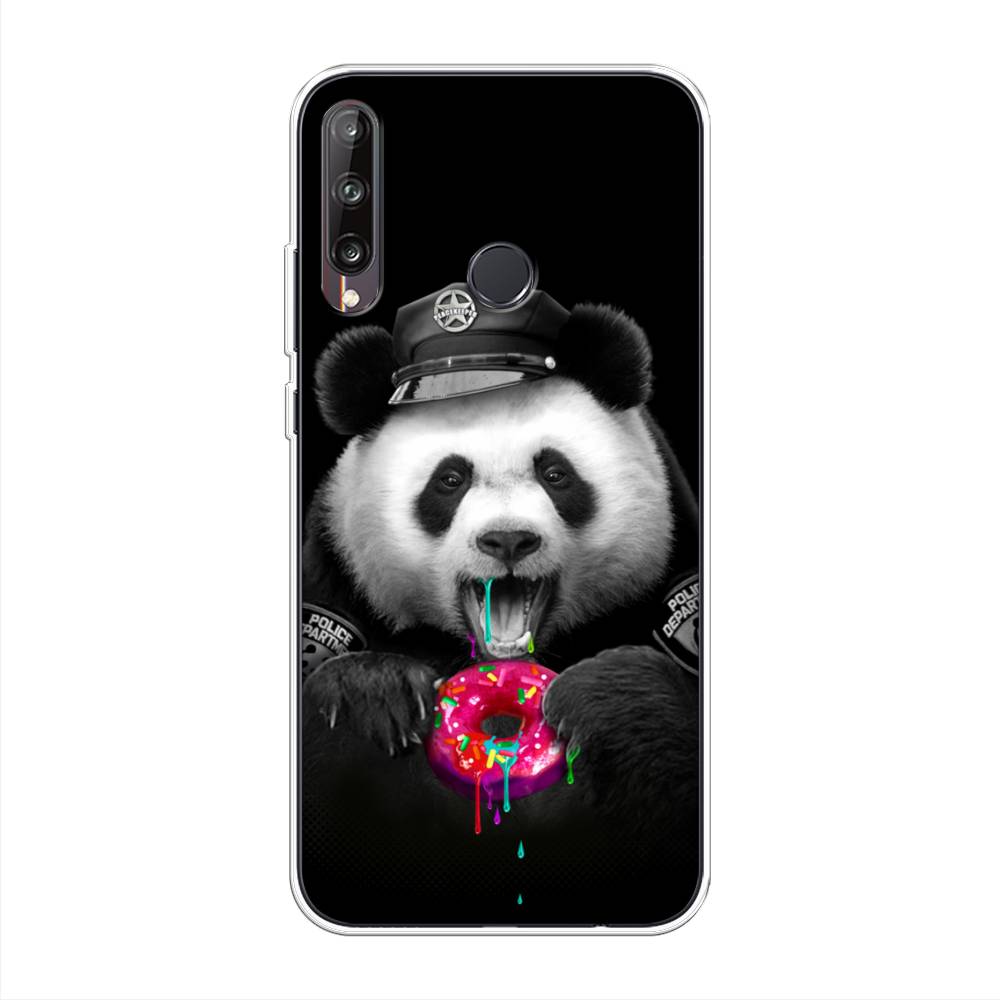 

Чехол Awog на Huawei P40 lite E "Панда police", Черный;белый;розовый, 612450-2