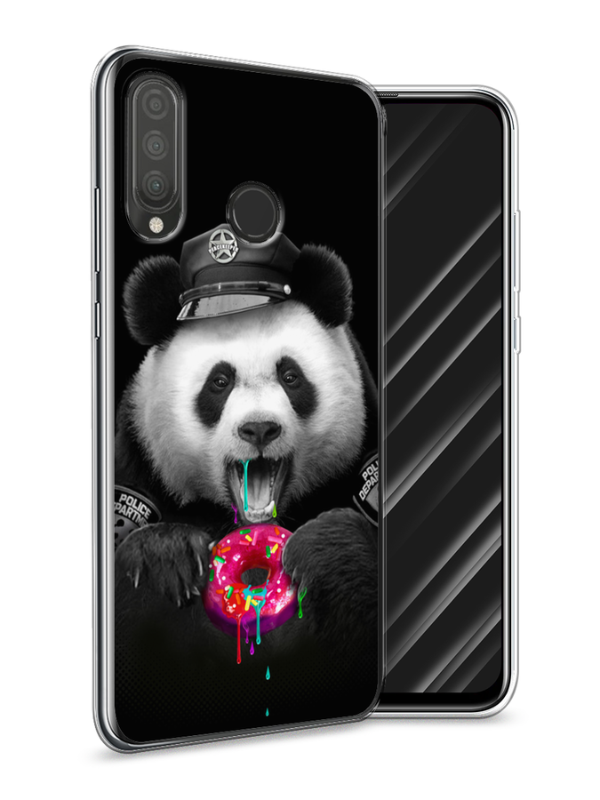 

Чехол Awog на Huawei P30 Lite "Панда police", Черный;белый;розовый, 67950-2