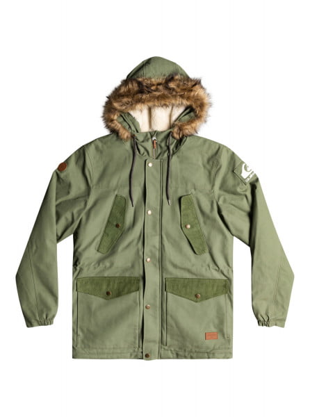 

Куртка мужская Quiksilver EQYJK03904 зеленая 2XL, Зеленый, EQYJK03904