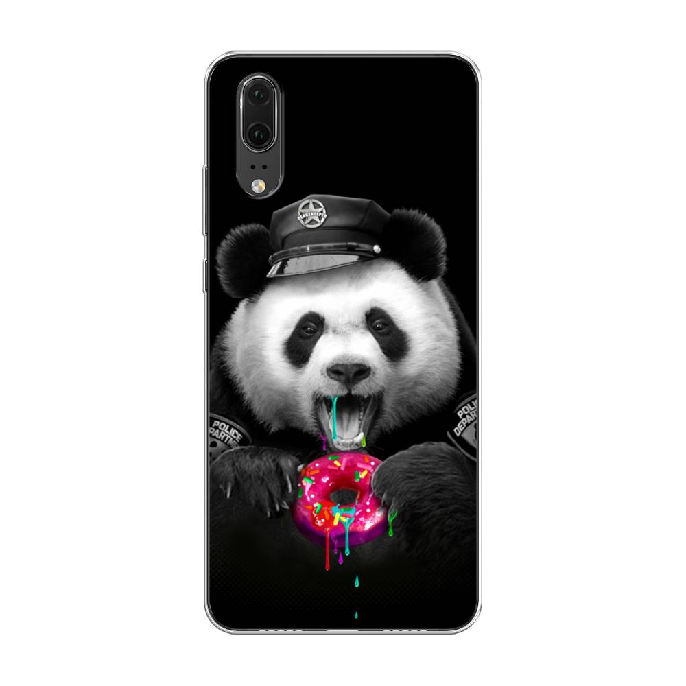 

Чехол Awog на Huawei P20 "Панда police", Черный;белый;розовый, 64350-2