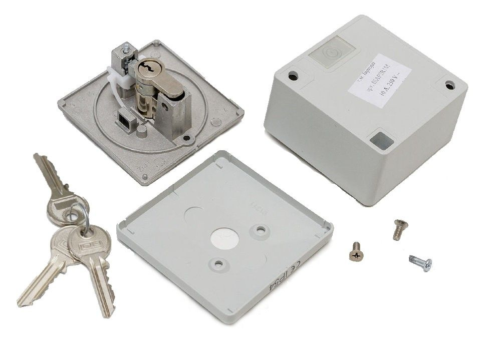 SAPF (SAP 2R/1 M) Выключатель замковый Alutech (ключ кнопка)