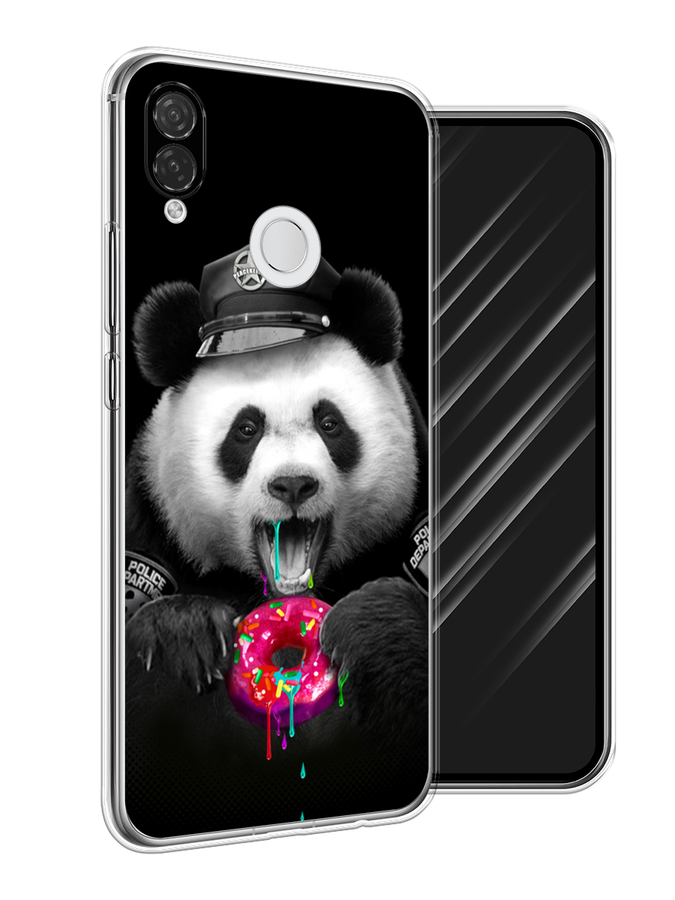 

Чехол Awog на Huawei P Smart Plus "Панда police", Черный;белый;розовый, 68250-2