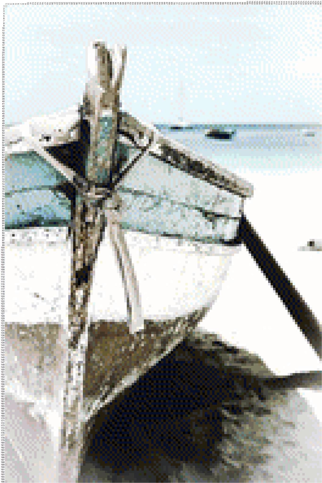 фото Набор алмазной мозаики яркие грани старая лодка