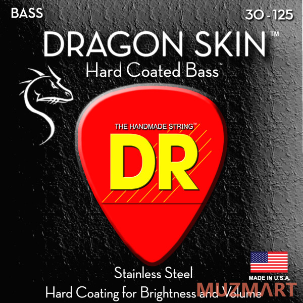 DR DSB6-30 DRAGON SKIN Струны для 6-струнной бас-гитары