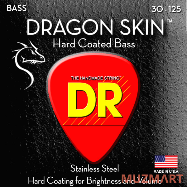 

DR DSB6-30 DRAGON SKIN Струны для 6-струнной бас-гитары