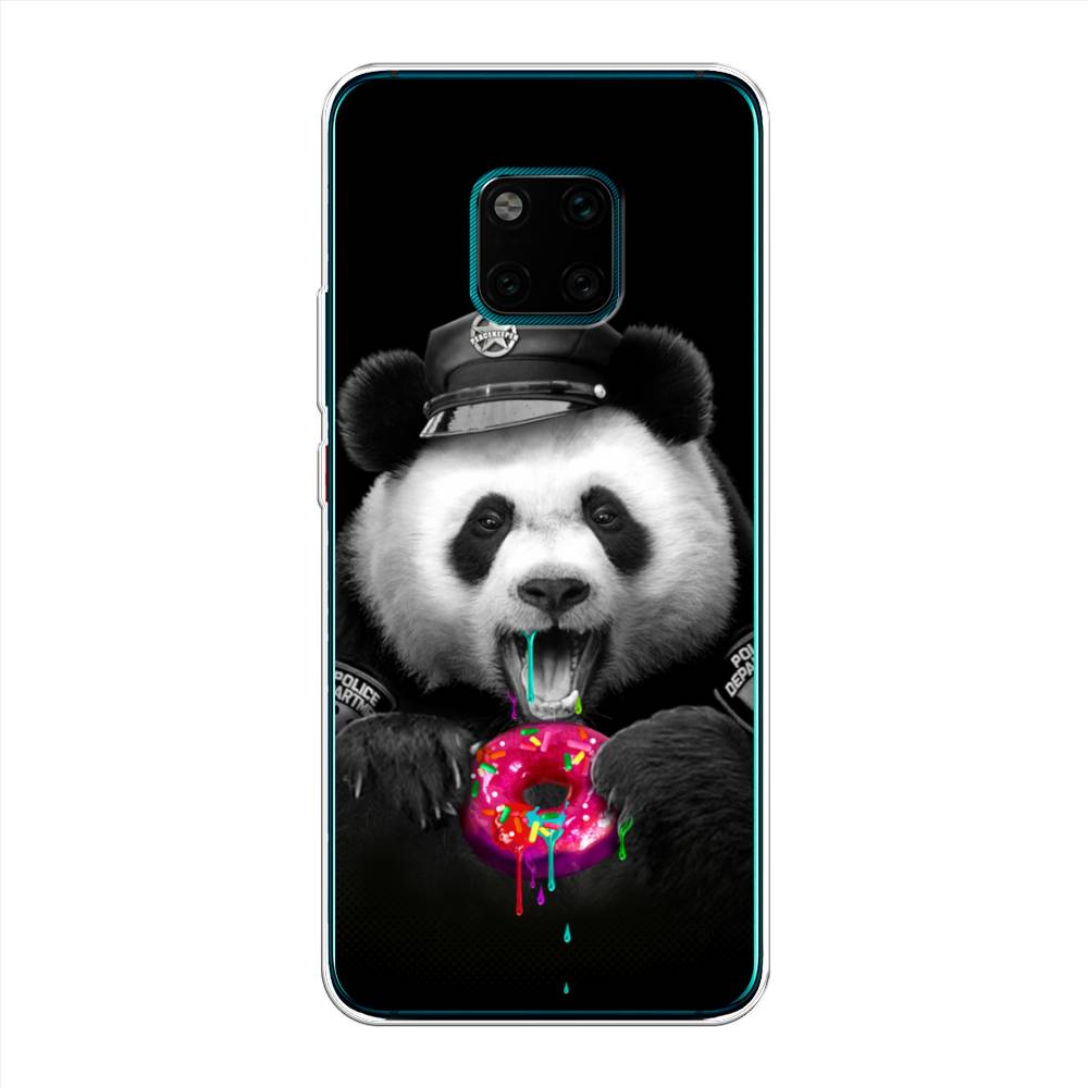 

Чехол Awog на Huawei Mate 20 Pro "Панда police", Черный;белый;розовый, 67050-2