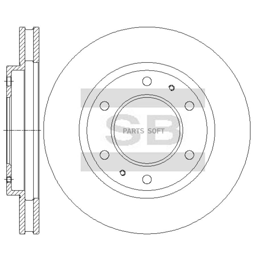 

SANGSIN BRAKE Диск тормозной, передний SD4346, SD4346