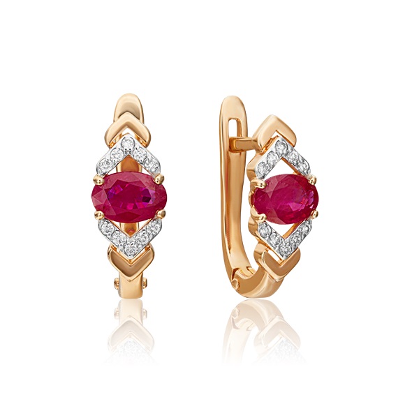 

Серьги из красного золота с бриллиантом PLATINA jewelry 02-0703-00-107-1110-30, 02-0703-00-107-1110-30