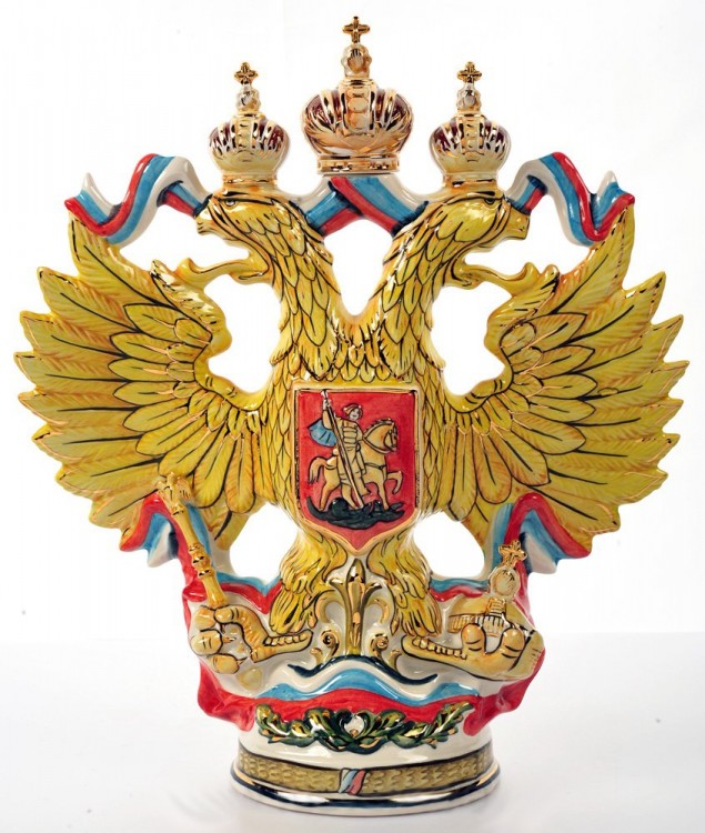 

Подарочный штоф с золотом Орел, Разноцветный