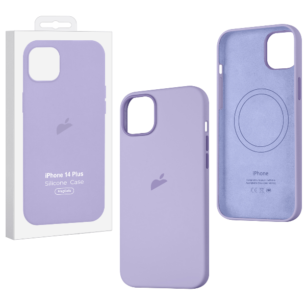 

Чехол iPhone 14 Plus Silicon Case Lilac (MagSafe) c Logo (IS789697), Разноцветный, Чехол iPhone 14 Plus Silicon Case Lilac (MagSafe) c LOGO (IS789697)