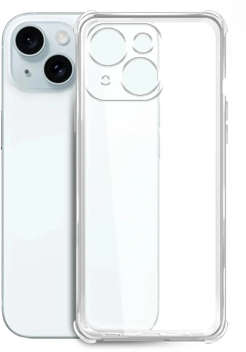 

Чехол BORASCO для Apple iPhone 15 Plus, противоударный, прозрачный [72406]