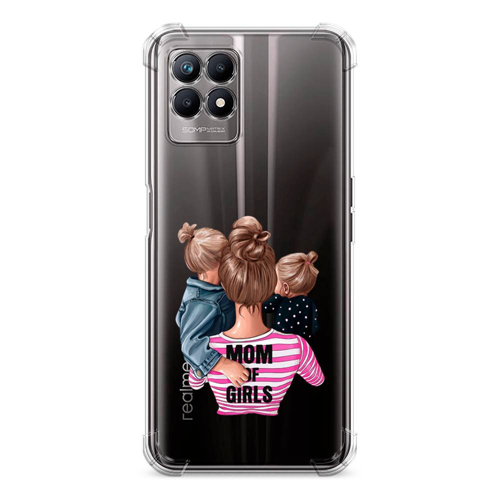 фото Противоударный силиконовый чехол "mom of girls" на realme 8i awog