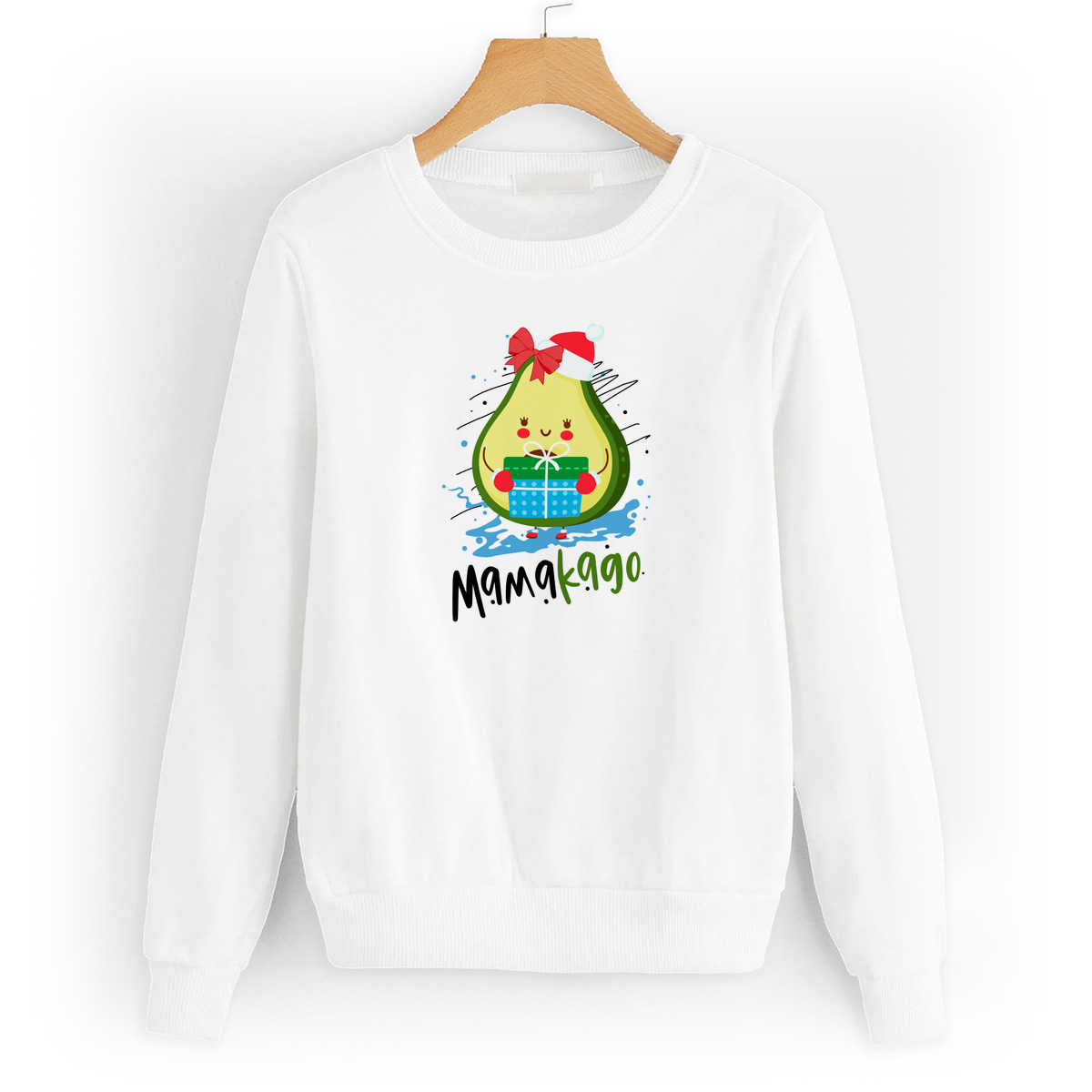 

Свитшот белый CoolPodarok МамаКадо, W42W0390