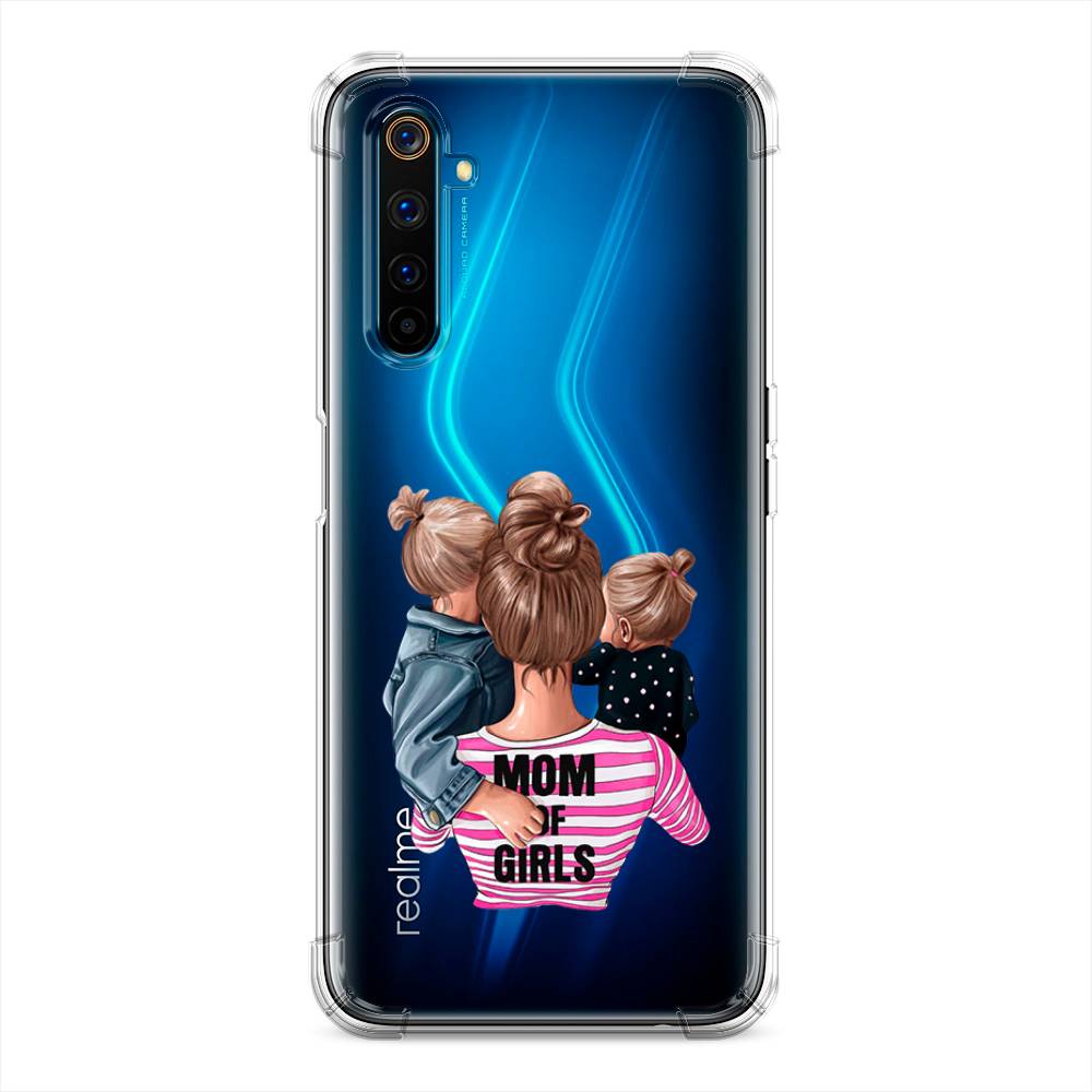 фото Противоударный силиконовый чехол "mom of girls" на realme 6 pro awog