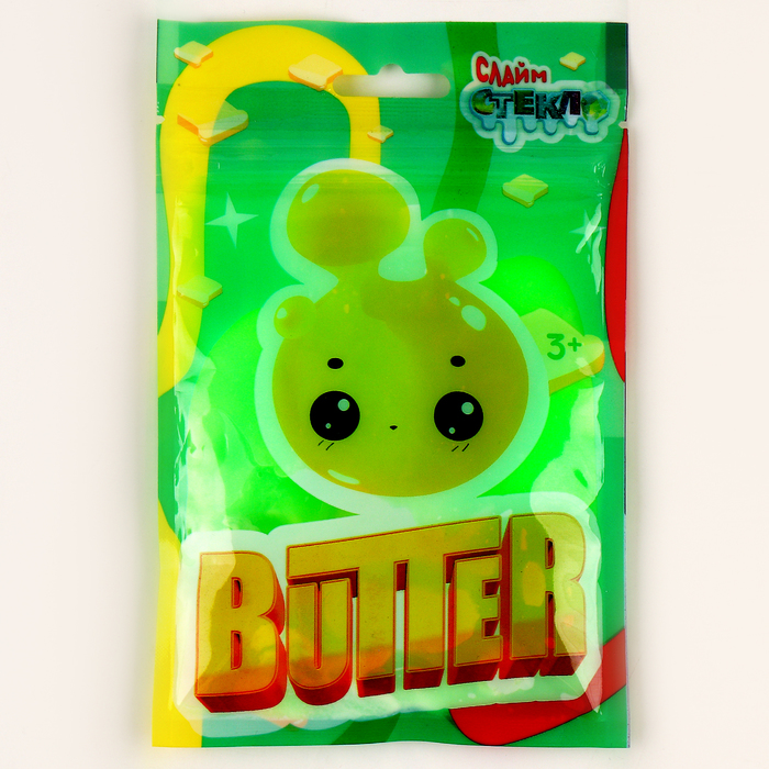 Лепа Слайм «Стекло», серия Butter в Дой-паке, зеленый цвет, 75 г слайм стекло серия butter зелёный 75 г