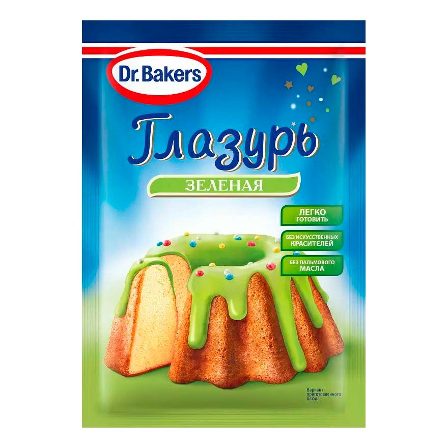 

Глазурь Dr.Bakers зеленая 90 г