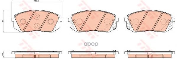 Колодки Передние Hyundai Ix35/Kia Sportage Iii /Type Mando Zf Russia Gdb3530 Zfr Hyundai I