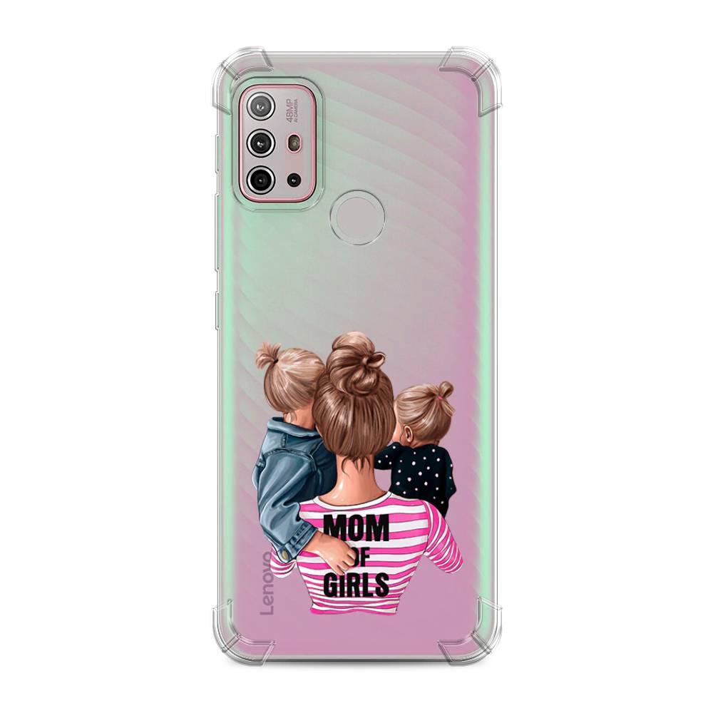 фото Противоударный силиконовый чехол "mom of girls" на motorola moto g30 awog