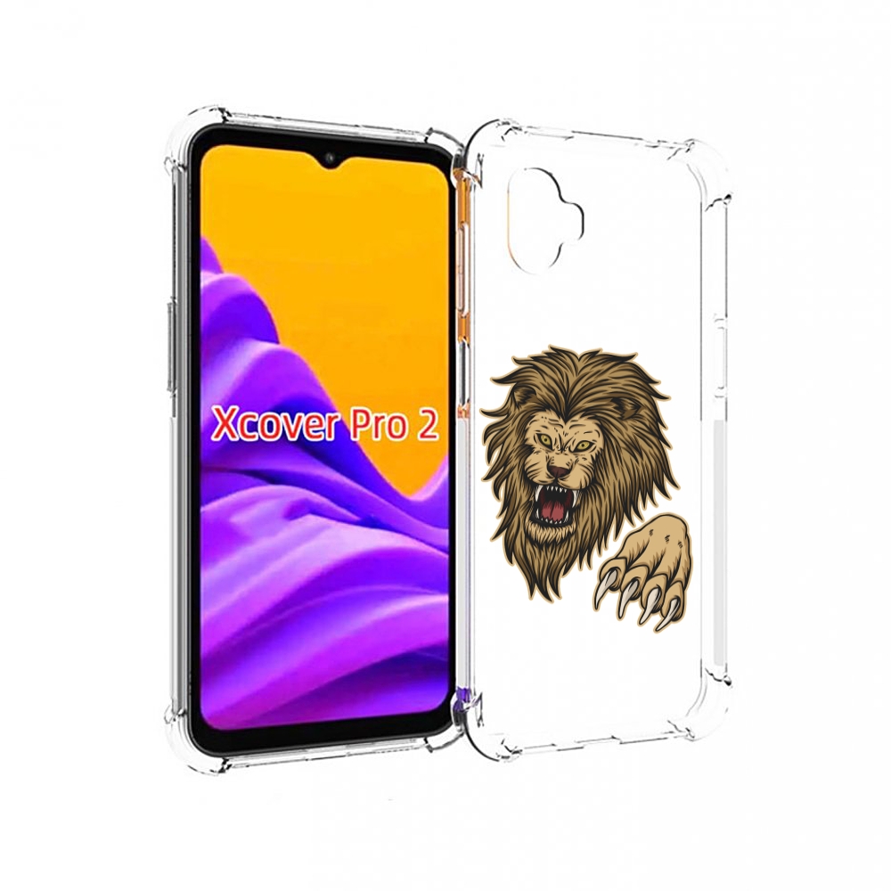 

Чехол MyPads Лев-завоеватель мужской для Samsung Galaxy Xcover Pro 2, Прозрачный, Tocco