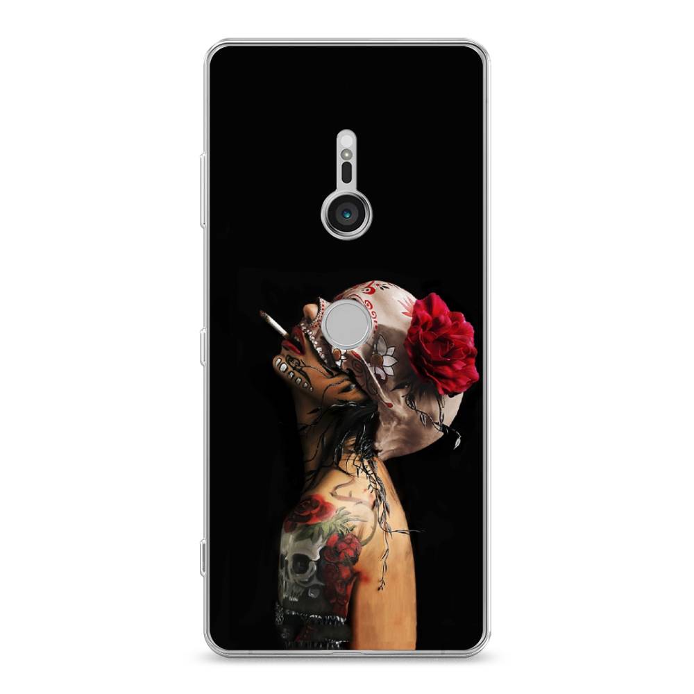 

Чехол Awog на Sony Xperia XZ3 "Девушка с черепом", Разноцветный, 53650-9