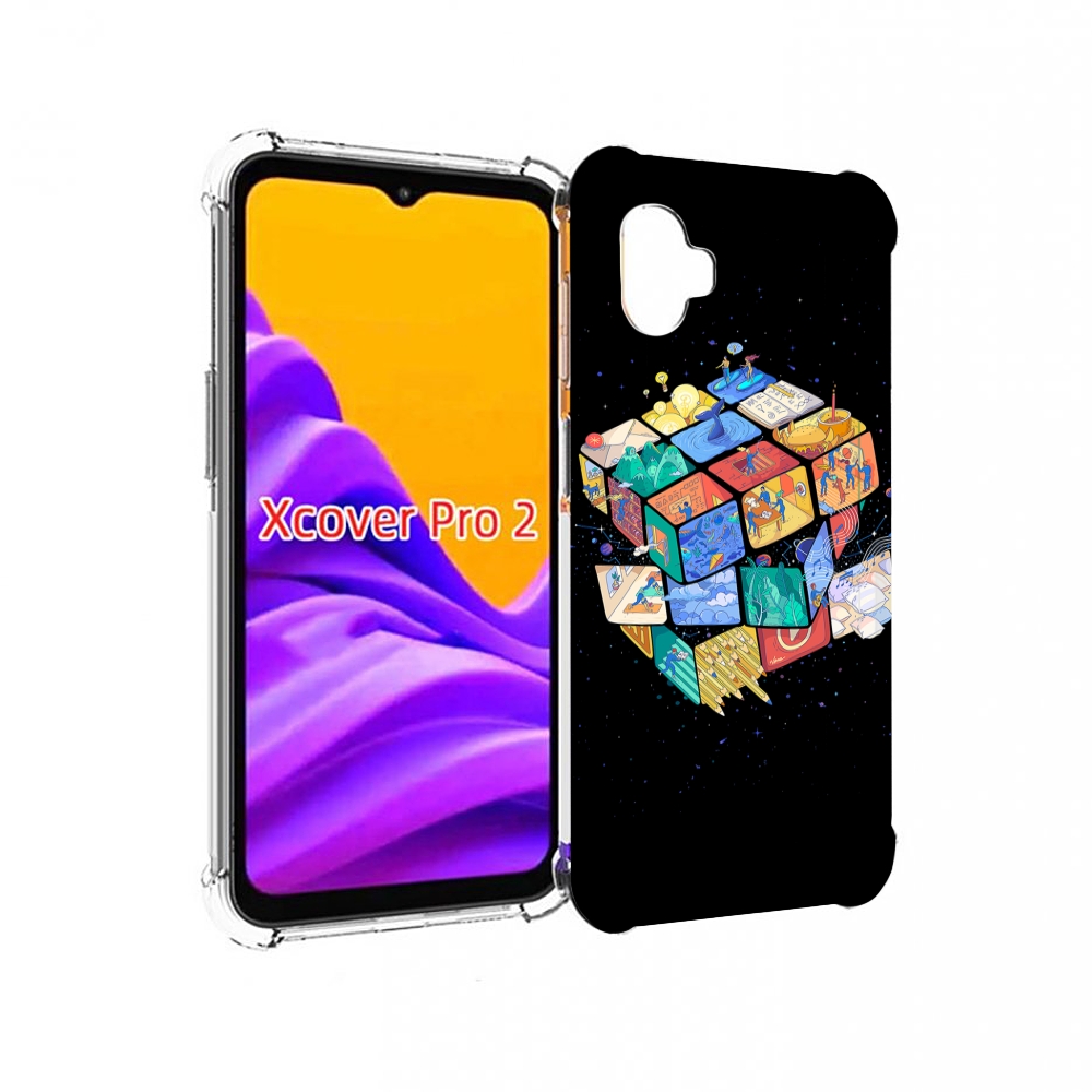

Чехол MyPads Кубик-Рубика для Samsung Galaxy Xcover Pro 2, Прозрачный, Tocco