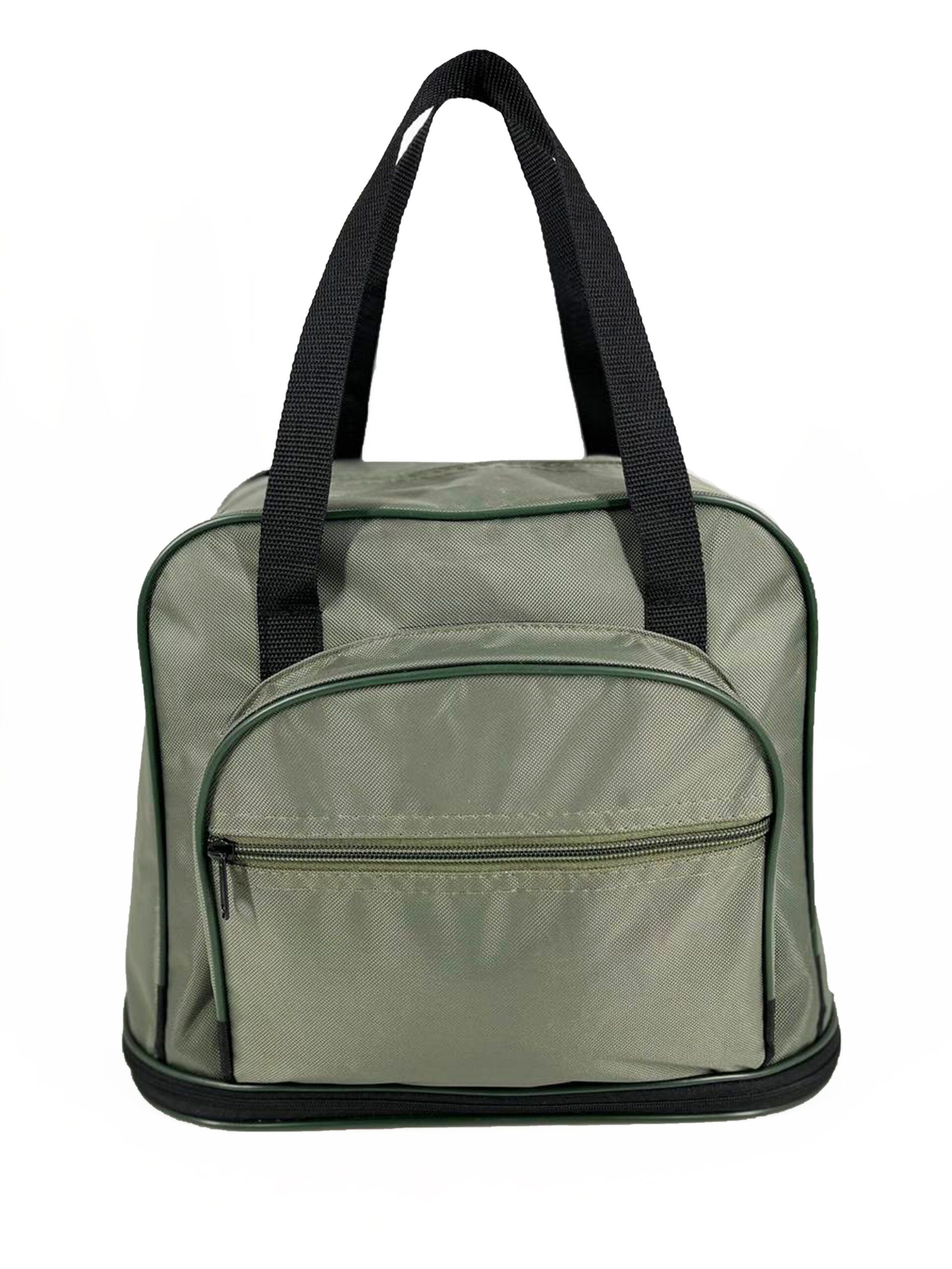 Дорожная сумка мужская lootbag Фортуна темно-зеленая, 27х34х19 см