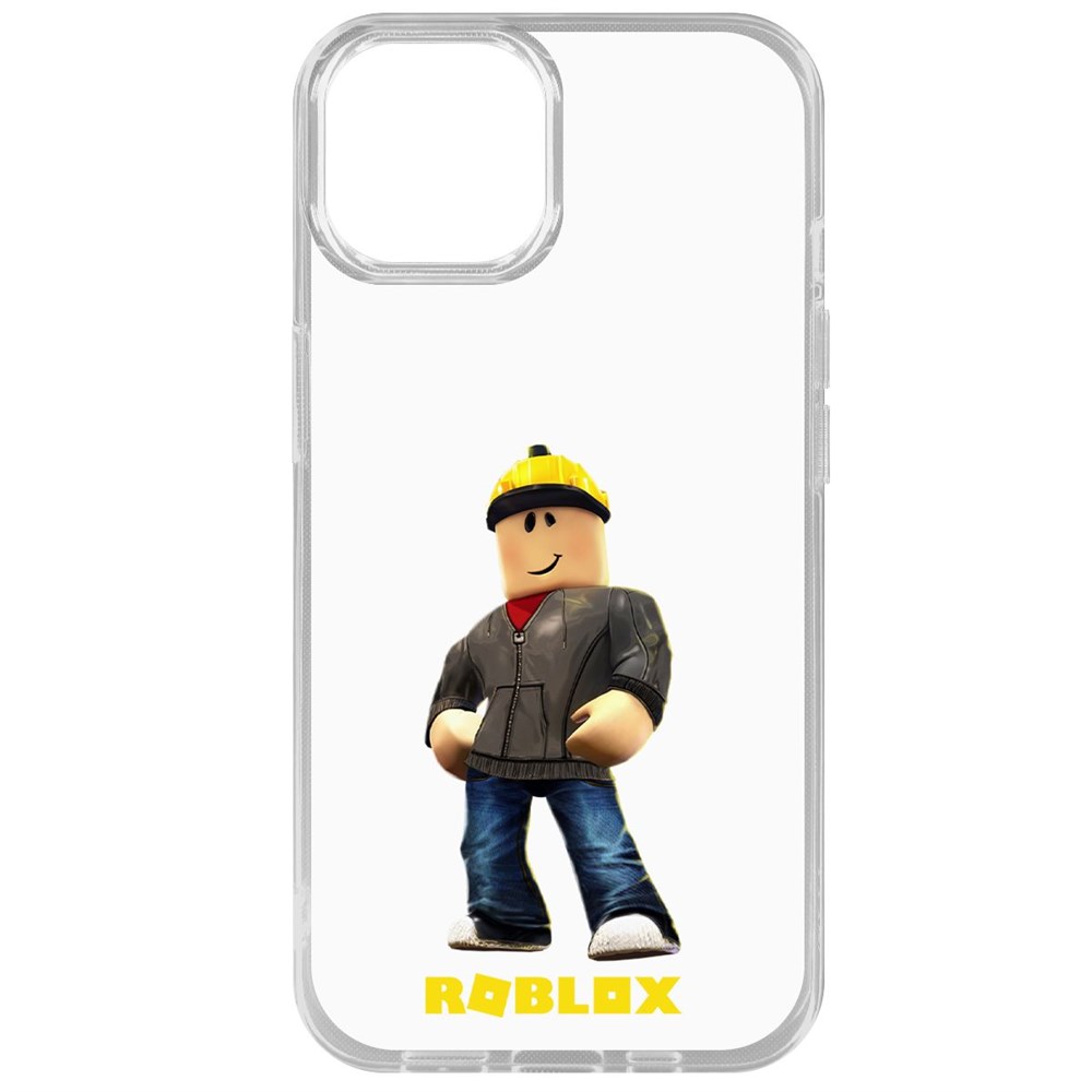 

Чехол-накладка Krutoff Clear Case Roblox-Строитель для iPhone 15, Прозрачный