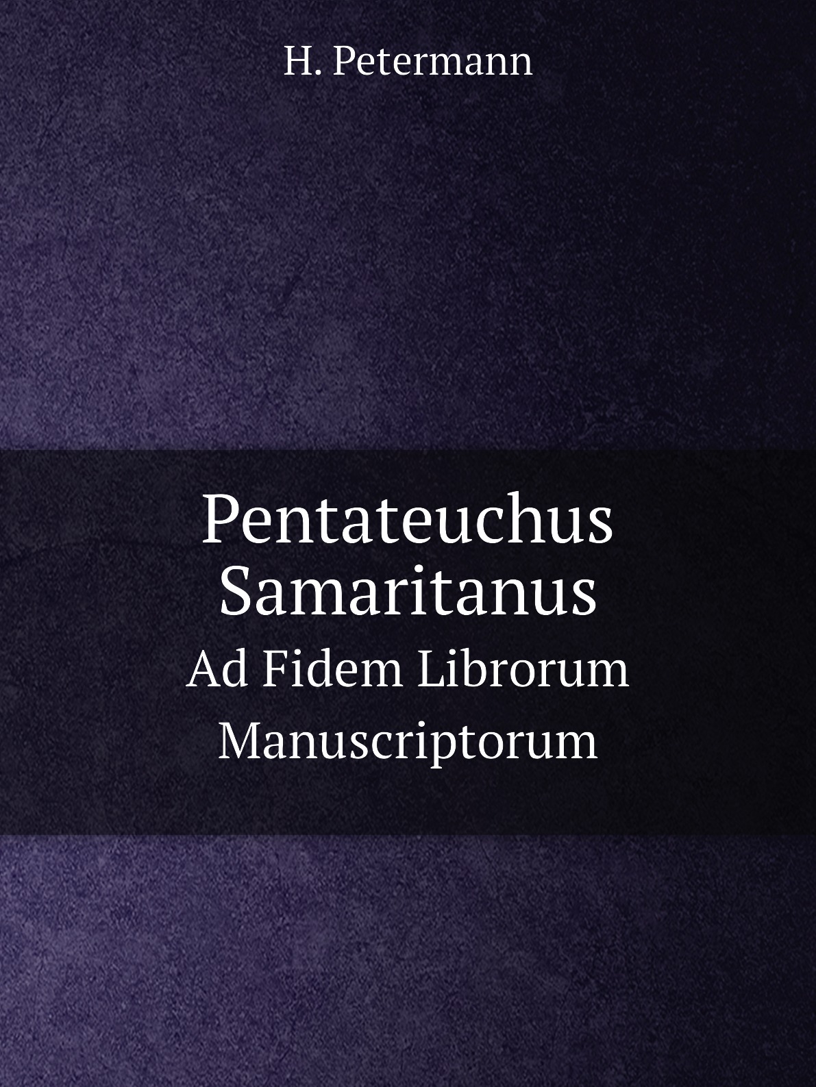 

Pentateuchus Samaritanus