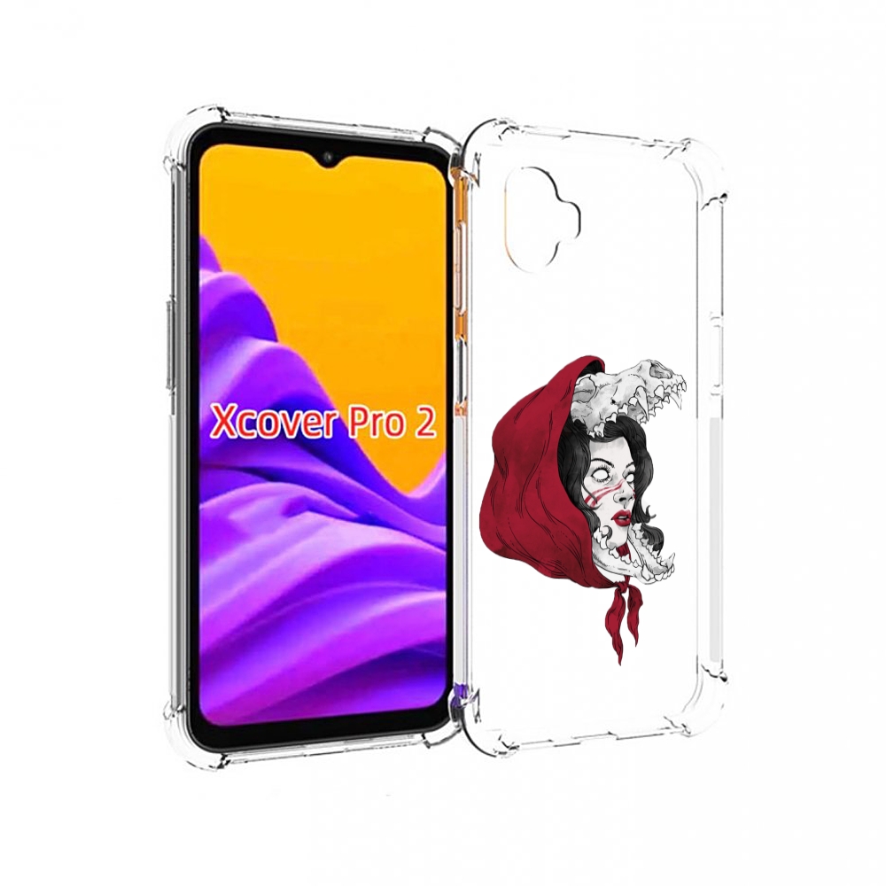 

Чехол MyPads Красная шапочка и волк женский для Samsung Galaxy Xcover Pro 2, Прозрачный, Tocco