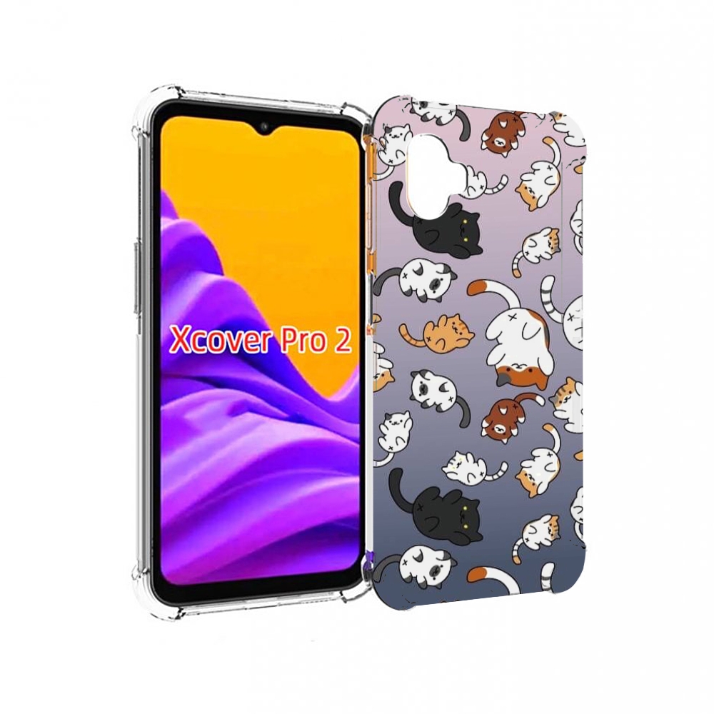 

Чехол MyPads Котики-летают для Samsung Galaxy Xcover Pro 2, Прозрачный, Tocco