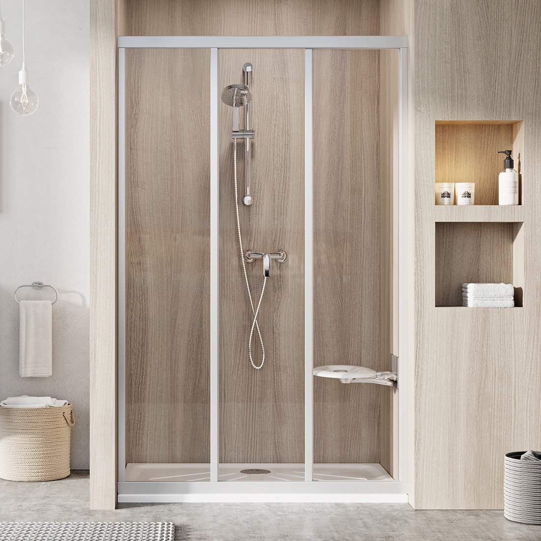 

Душевая дверь Ravak Supernova ASDP3-120 см сатиновый профиль, прозрачное стекло