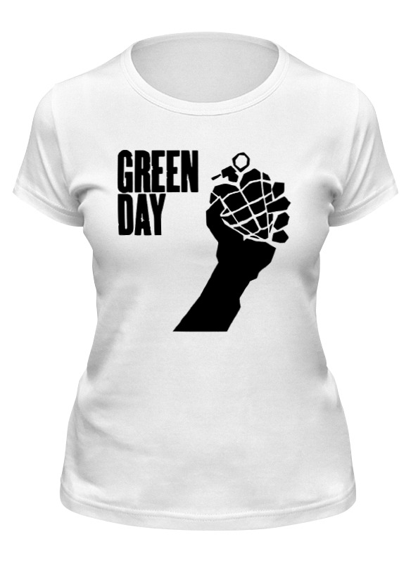 

Футболка женская Printio Green day белая S, Белый, Green day