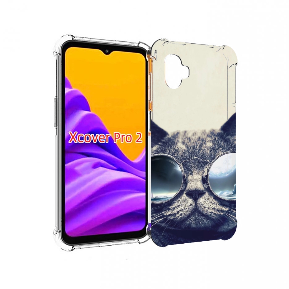 

Чехол MyPads Кот-в-очках-2 для Samsung Galaxy Xcover Pro 2, Прозрачный, Tocco