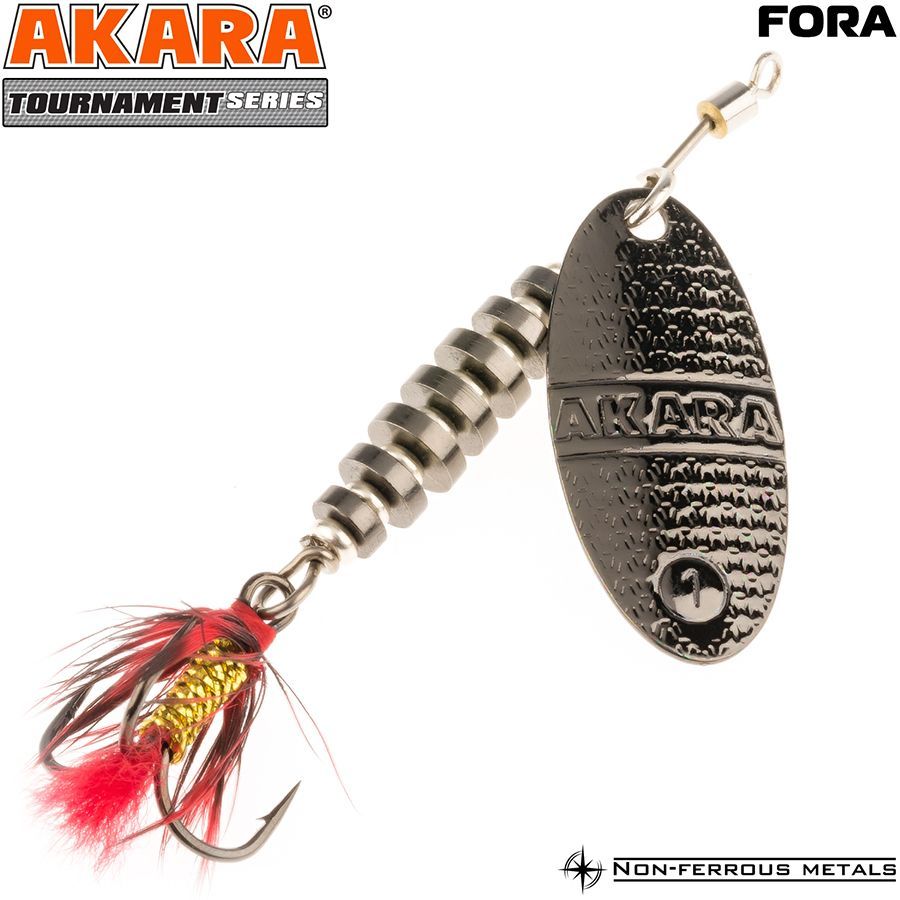 

Блесна Akara Tournament Series Fora 1 ATF1-5-A24 вертушка 5 гр 50 мм, Tournament Series Fora 1