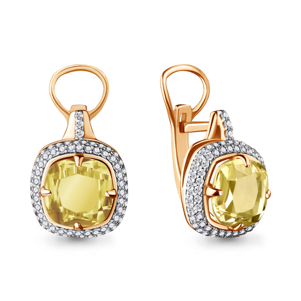 

Серьги из серебра с кварцем Aquamarine 4442311А_925_з, 4442311А_925_з