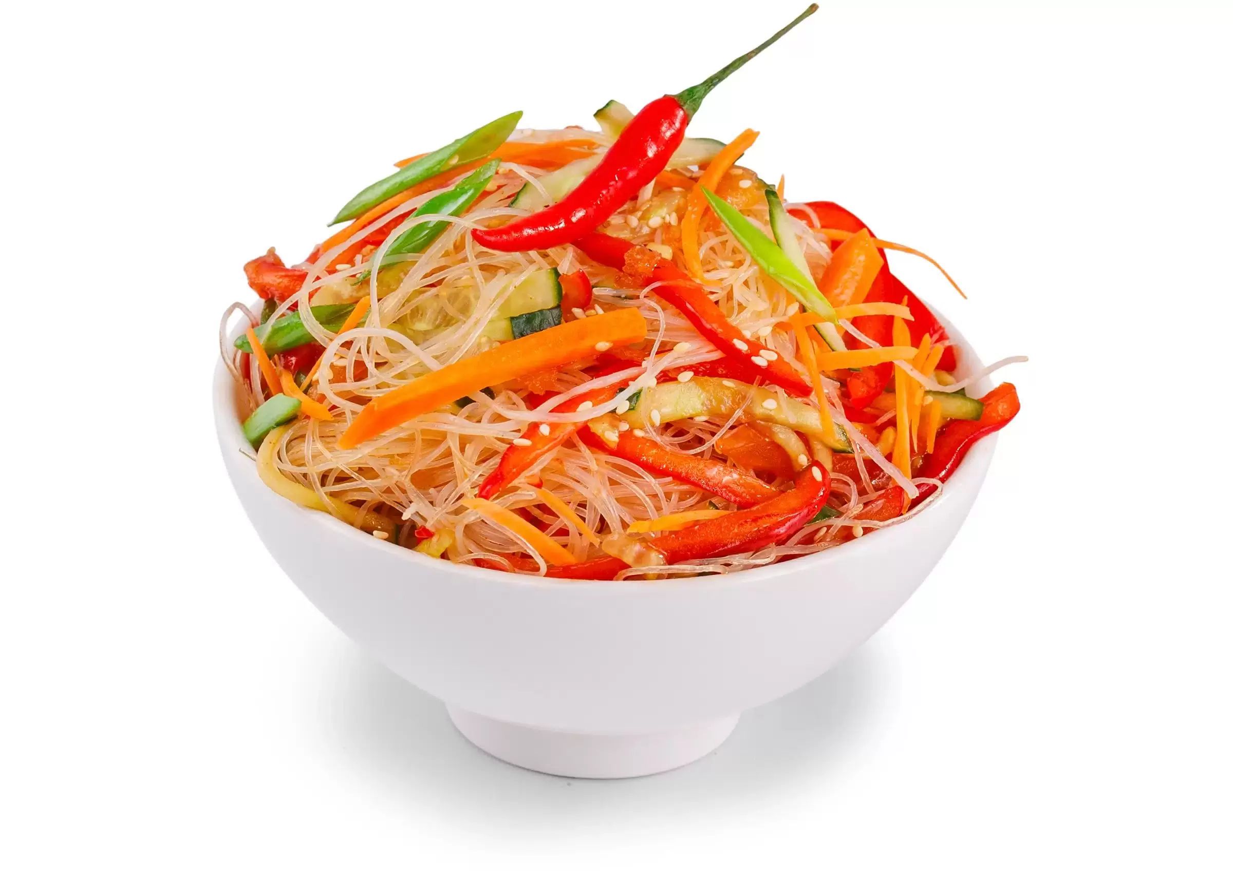 

Салат из фунчозы с курицей