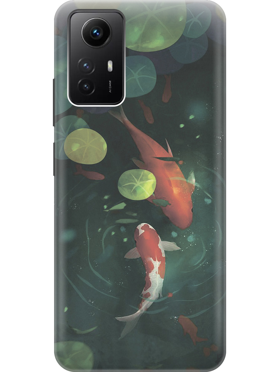 

Силиконовый чехол на Xiaomi Redmi Note 12s "Карпы кои", Зеленый;оранжевый, 20001468