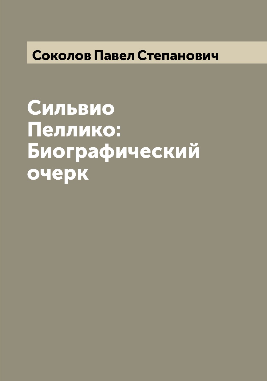

Книга Сильвио Пеллико: Биографический очерк