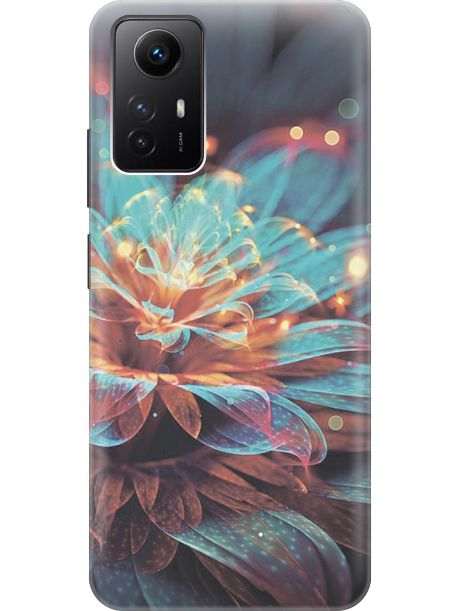 

Силиконовый чехол на Xiaomi Redmi Note 12s "Магический цветок", Голубой;красный;черный, 20001468