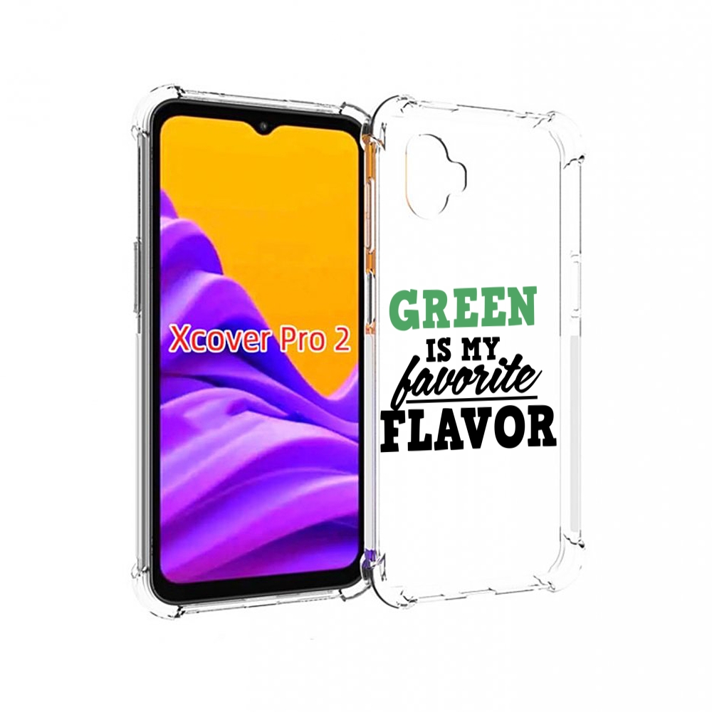 

Чехол MyPads Зеленый-фаворит для Samsung Galaxy Xcover Pro 2, Прозрачный, Tocco