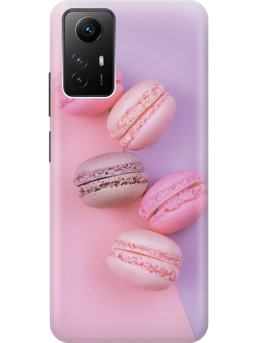 

Силиконовый чехол на Xiaomi Redmi Note 12s "Розовые макаруны", Розовый;фиолетовый, 20001468