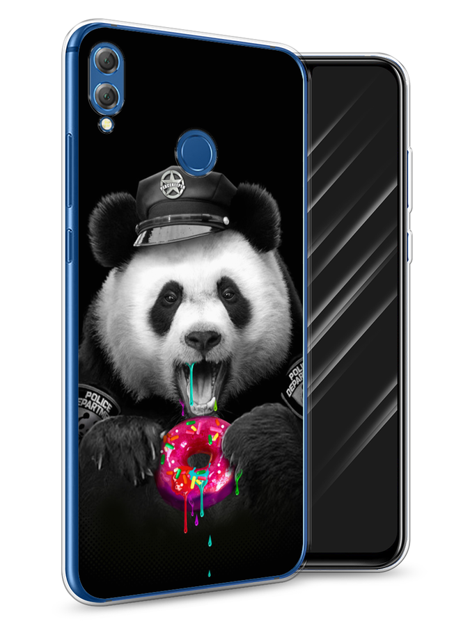 

Чехол Awog на Honor 8X "Панда police", Черный;белый;розовый, 66750-2