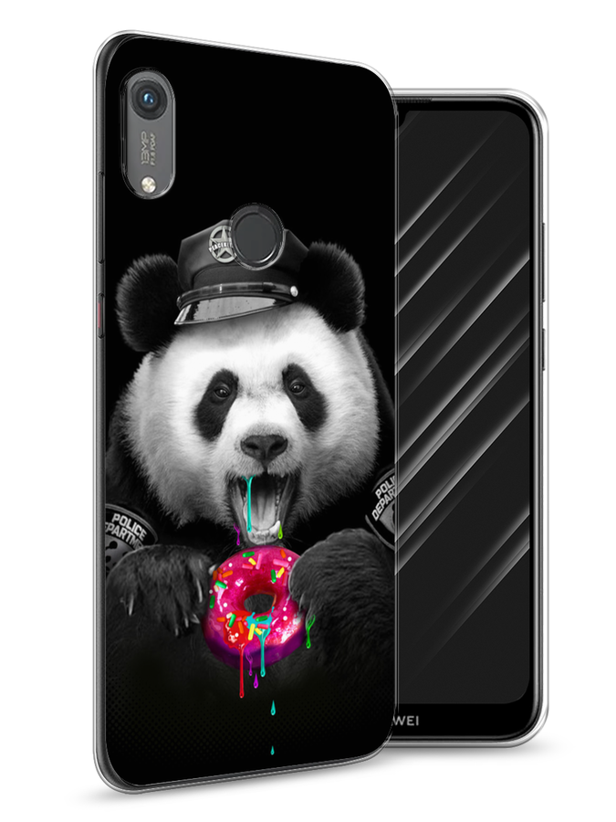

Чехол Awog на Honor 8A (8A Pro/Prime) "Панда police", Черный;белый;розовый, 68750-2